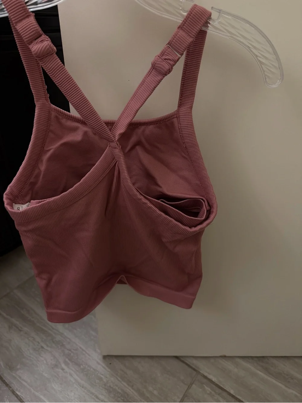 ALO Yoga Ribbed Cami Tank in Dusty Rose